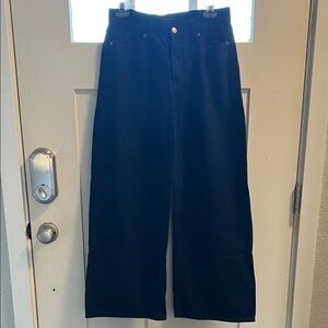 Wide-Leg Dark blue Jeans